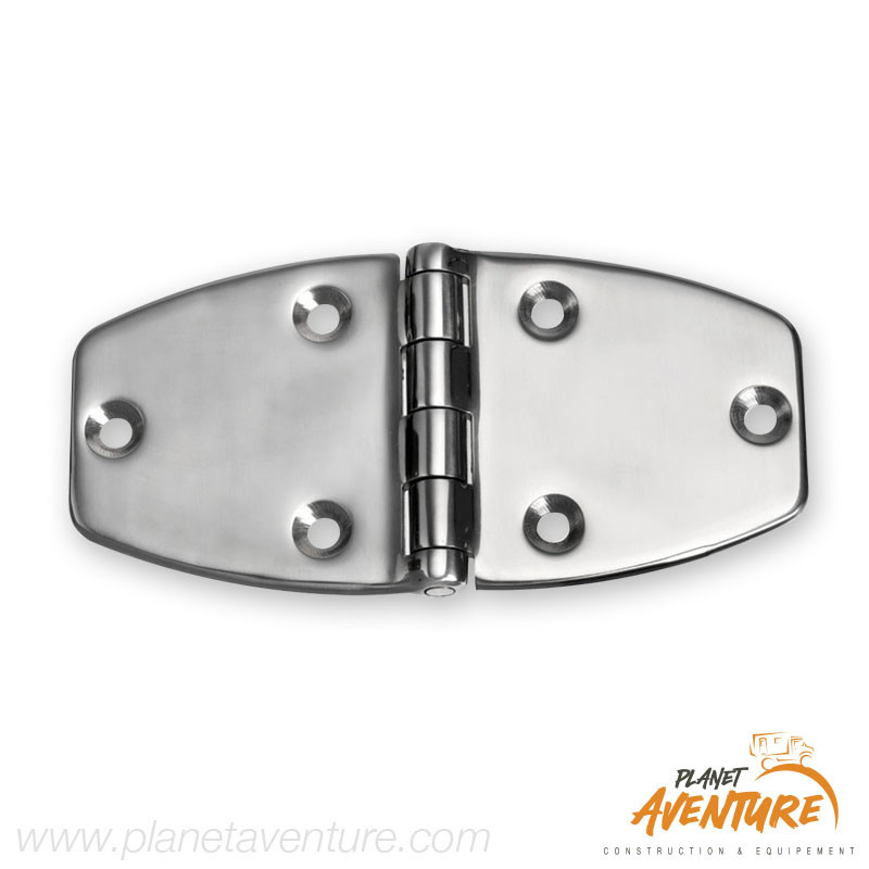 Charnière en acier de moulage trapézoïdale 153x75mm Osculati