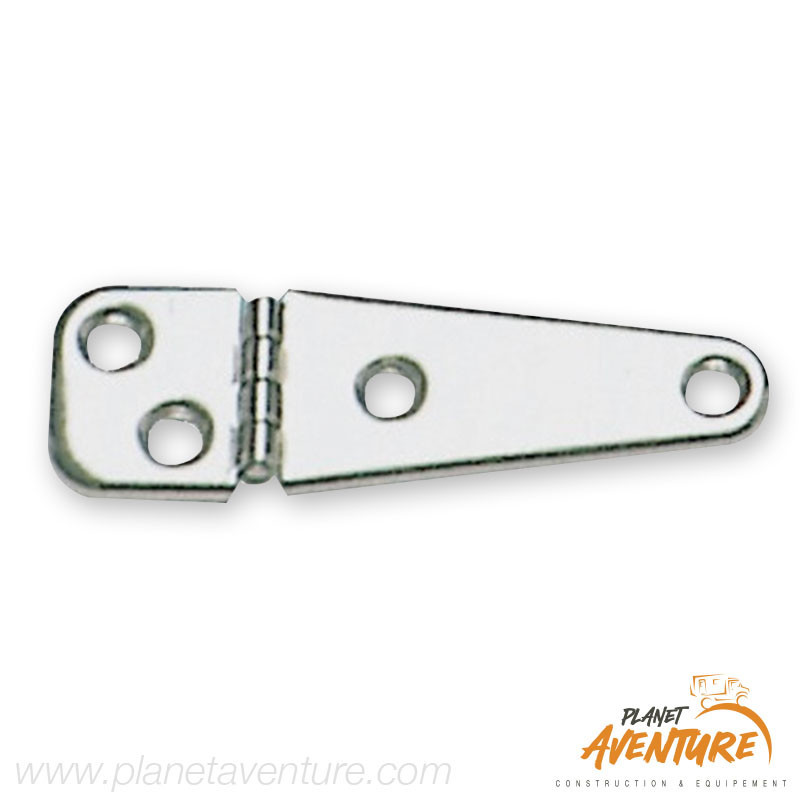 Charnière moulé inox poli miroir 103x32mm Osculati