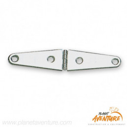 Charnière moulé inox poli miroir 145x32mm Osculati