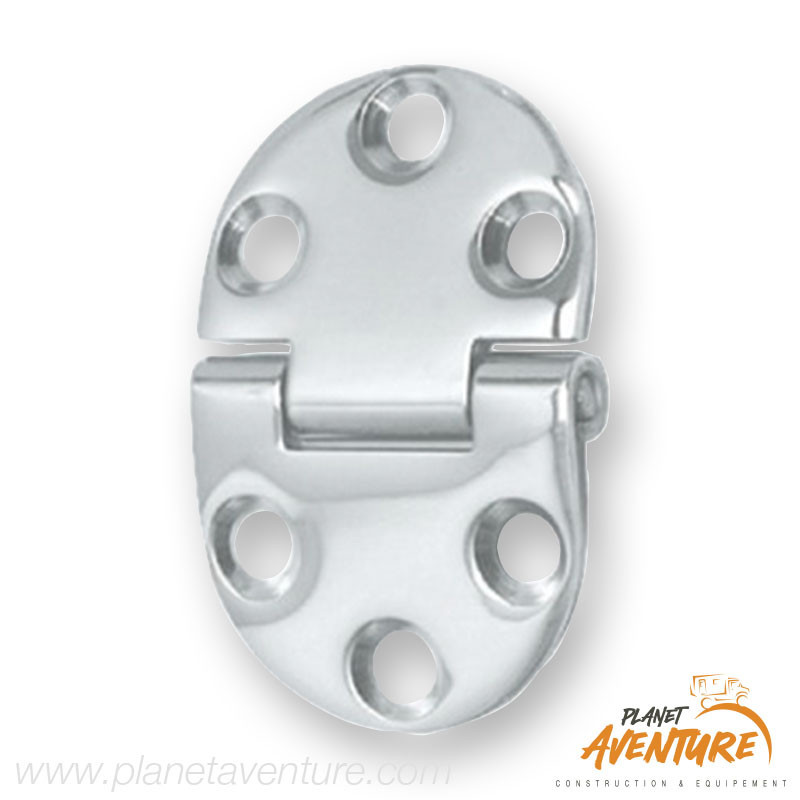 Charnière nœud saillant inox 47x30mm Osculati