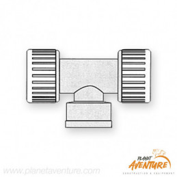 Raccord T hydrofix réduit 22x15x22mm Osculati