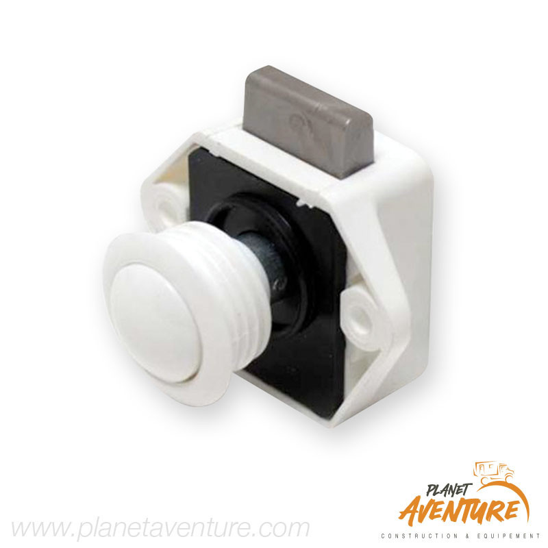 Mini push lock blanc