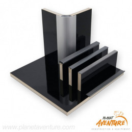Panneau de construction Reimo noir brillant 122x61cm