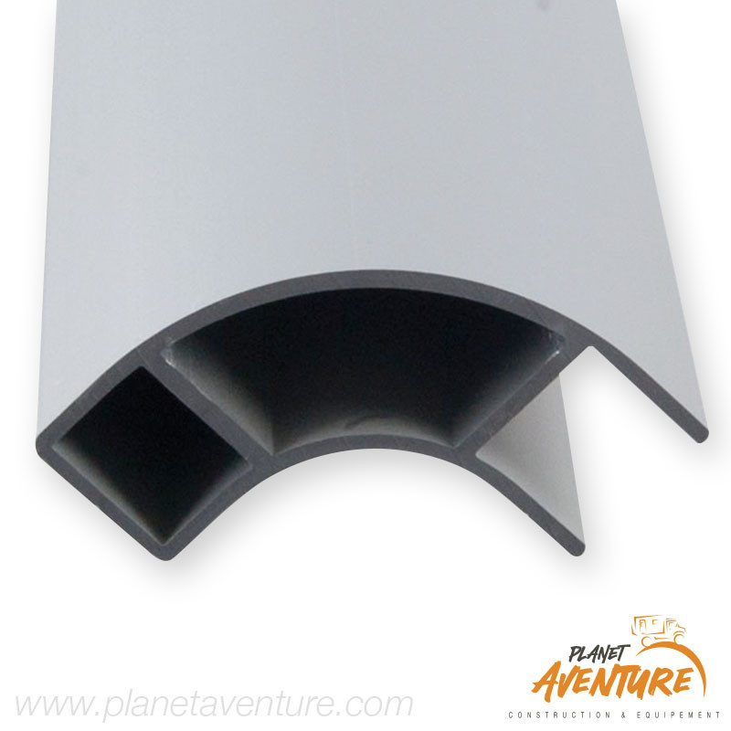 Profilé aluminium angle de meuble Reimo inégal