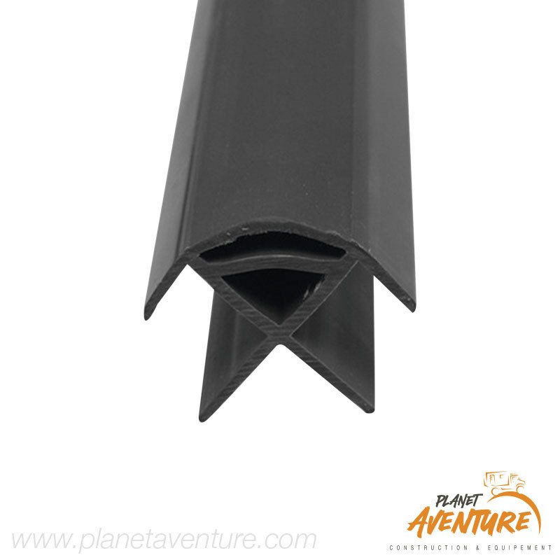 Profilé angle plastique gris foncé