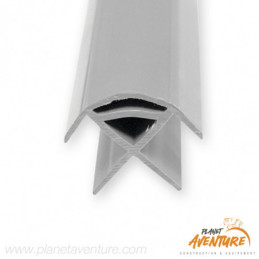 Profilé angle plastique gris moyen