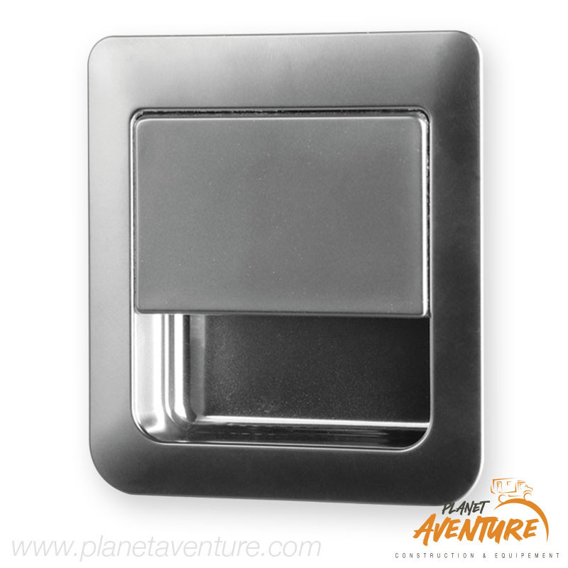 Serrure de porte 55x59mm argent