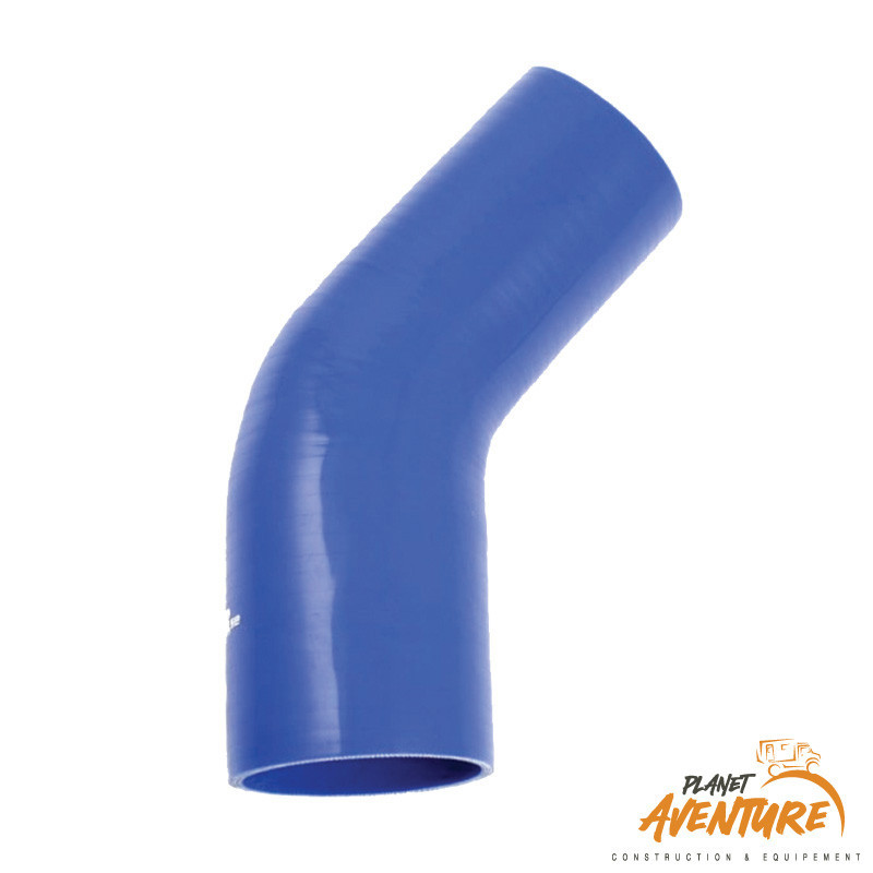 Coude 45° silicone ø16 bleu