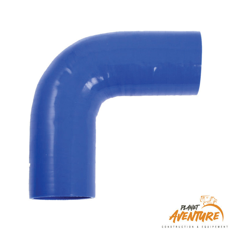 Coude 90° silicone ø16 bleu