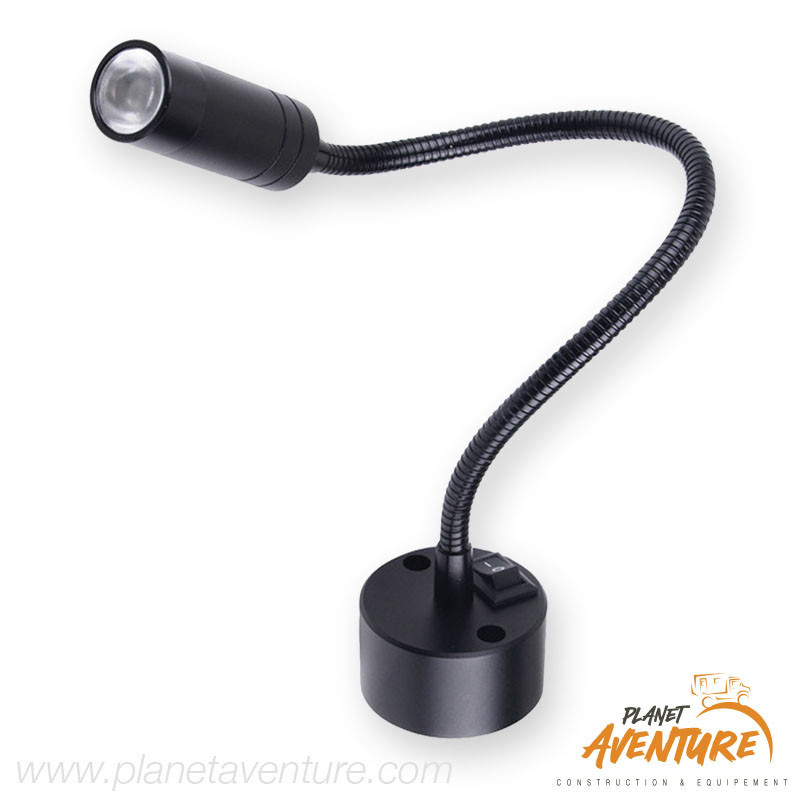 Spot led flexible noir