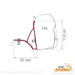 Kit adaptation store Fiamma F45 pour trafic 3 (après 2015)